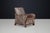 Dutch Art Deco Lounge Chair with Sculptural Walnut Arms, 1930s For Sale - Image 11 of 14
