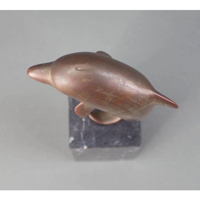 Vintage John Jagger Signed and Numbered Limited Edition Bronze Dolphin Sculpture For Sale In Miami - Image 6 of 10