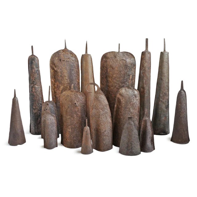 Metal Vintage Mid 20th Century Chamba Iron Gong Nigeria For Sale - Image 7 of 10