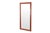Rectangular Danish design mirror made of solid teak wood. This mirror has a beautiful wide teak edge and a straight,...
