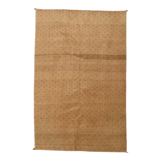 Vintage Hand-Knotted Persian Gabbeh Rug 6'5" X 9'10" For Sale