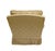 Traditional 1980s Elegant Custom Made Gold Trellis Pattern Deep Seat Armchair With Bullion Fringe and Slip Covers For Sale - Image 3 of 10