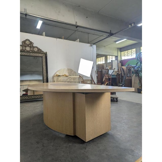 Large Semicircular Desk by André Putman for Ecart International For Sale - Image 4 of 9