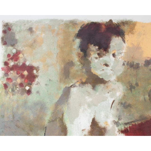 Abstract “Blue Angel” Artist’s Proof Lithograph by Jack Levine For Sale - Image 3 of 8