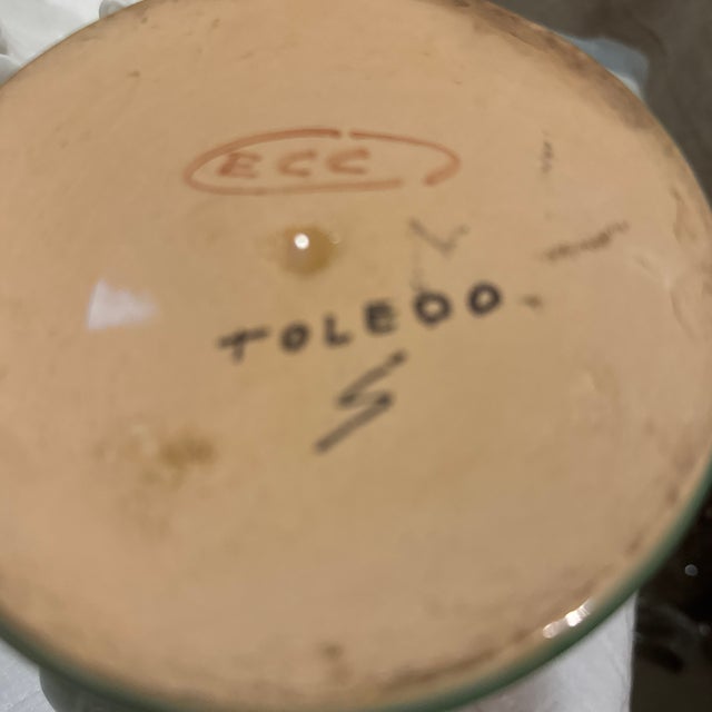 Mediterranean Sangria Pottery Pitcher For Sale - Image 3 of 5