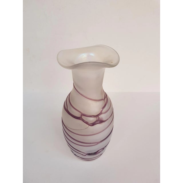 Mid-Century Modern Hand Blown Bohemian Vases by Freiherr Poschinger, Set of 2 For Sale - Image 3 of 6