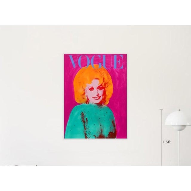 Dolly Parton Pop Art painting on Wood. Ships unframed in a box.
