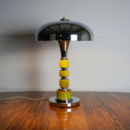 Art Deco Dome Lamp in Bakelite, 1940s For Sale - Image 3 of 4