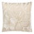 Scalamandre 22" x 22" Deco Flower Pillow in Linen For Sale