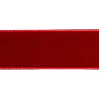 Sample - Schumacher Velvet Tape Wide in Crimson For Sale