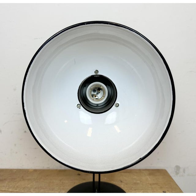 Vintage Black Enamel Table Photo Lamp, 1950s For Sale - Image 17 of 18