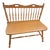 Vintage Maple Colonial Style Spindle Bench For Sale