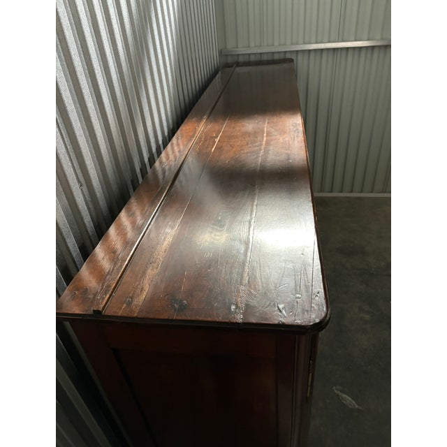 Wood Country French Oak Enfilade With Three Drawers & Three Cabinet Doors, 18th Century For Sale - Image 7 of 12