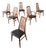 1960s Mid-Century Modern Danish Set of 6 Chairs in Teak Model Eva by Niels Kofoed For Sale