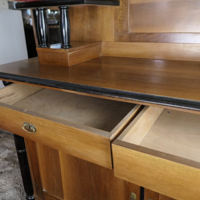 Viennese Cherrywood Veneer Buffet Cabinet, 1920 For Sale - Image 3 of 13