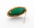 Victorian 14k Yellow Gold Malachite Brooch Pendant For Sale - Image 3 of 7
