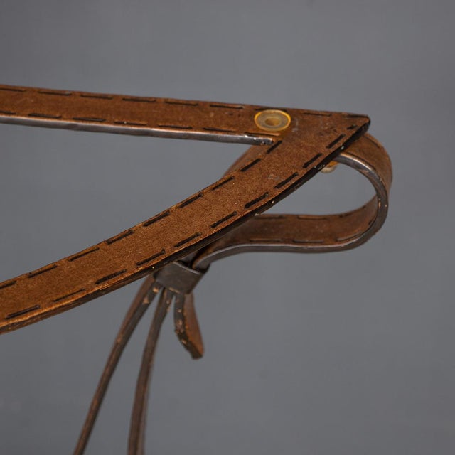 Metal Vintage Console in Wrought Iron, 1980 For Sale - Image 7 of 12