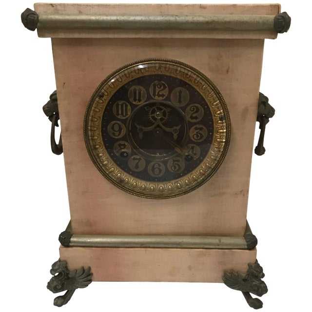 Late 19th Century Ansonia Mantel Clock With Satin Finish For Sale