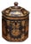Early 19th Century Chinese Export Lacquer Tea Caddy in Cylindrical Form For Sale