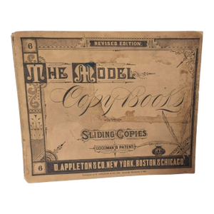 Antique the Model Copy Books With Sliding Copies #6 School Handwriting Cursive