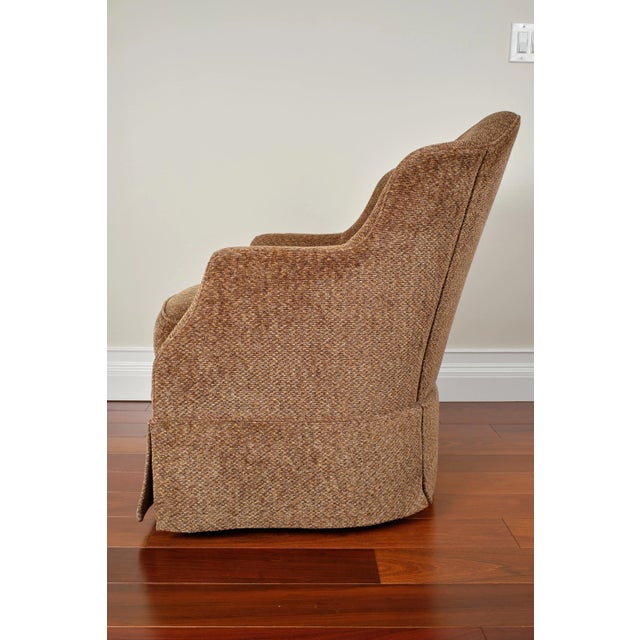 Transitional Transitional Swaim Swivel Chair For Sale - Image 3 of 5