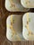 Mid 20th Century Weil Ware California 5.75 Inch Square Plates Hand Decorated Bamboo Pottery - Set of 6 For Sale - Image 4 of 11