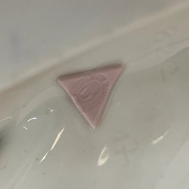 1990s Vintage Bohemian Czechoslovakian Majolica Porcelain Trout Fish Figurine by Royal Dux For Sale - Image 12 of 13