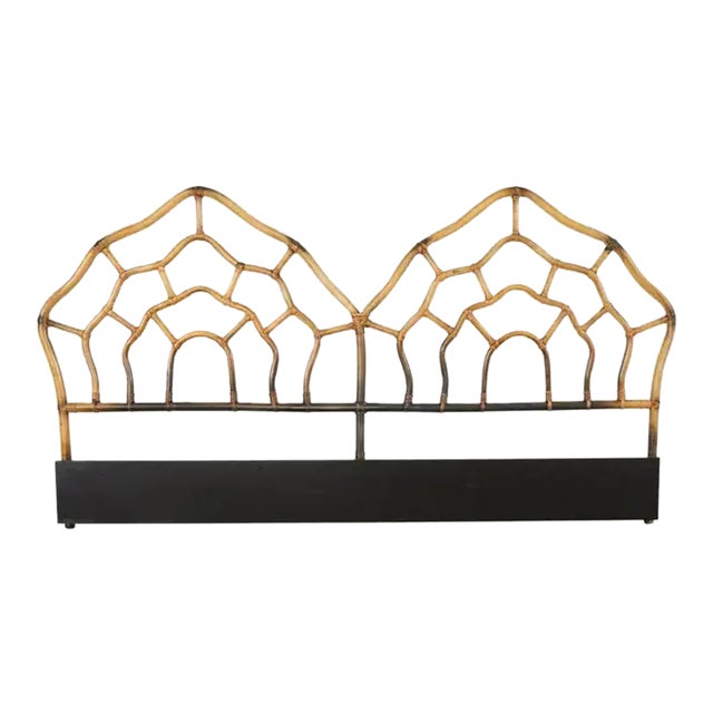 Organic Modern McGuire Style Rattan Double Headboard Chairish