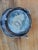 Metal Round Metal Box With Inlaid Steamship Lid on Three Feet For Sale - Image 7 of 7