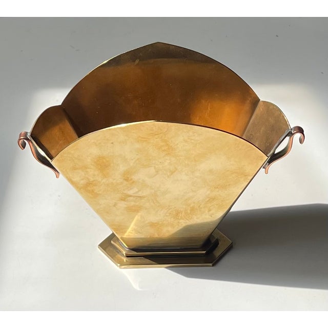 Art Deco Vase in Bronze and Copper by Holger Fridericias, 1920s For Sale - Image 3 of 10