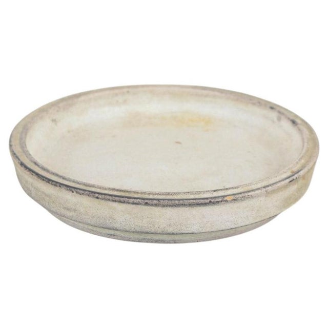 1930s Vintage Low Stoneware Bowl with Light Glaze by Svend Hammershøi for Kähler, 1930s For Sale - Image 5 of 5