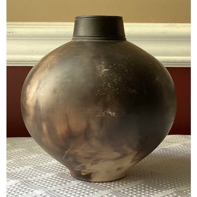 Vintage Michael Brostko American Pottery Vase, Signed, 7” T X 6” W For Sale In Washington DC - Image 6 of 9