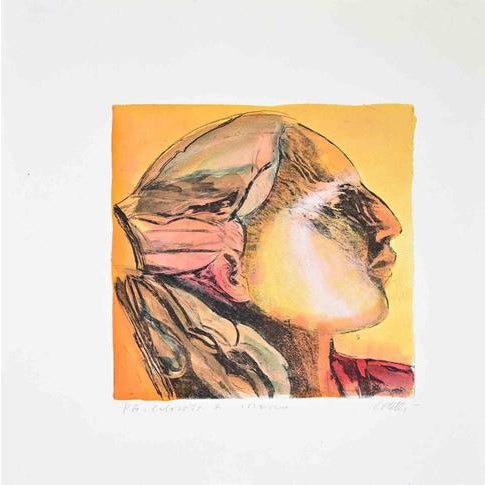 Guglielmo Castelli, Portrait, 1980s, Etching For Sale