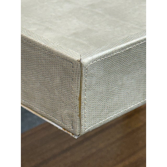 Animal Skin Contemporary Faux Shagreen Serving Tray For Sale - Image 7 of 12