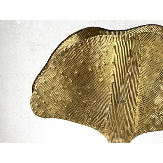Gold Ginkgo Lamp DLG Tommaso Barbi in Brass-Plated Metal, 2000s For Sale - Image 8 of 15