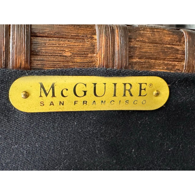 Orlando Diaz-Azcuy for McGuire Cambay Sectional + Ottoman For Sale - Image 11 of 11