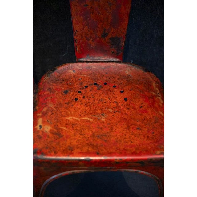 Metal Model A Chairs from Tolix, 1930s, Set of 2 For Sale - Image 7 of 10