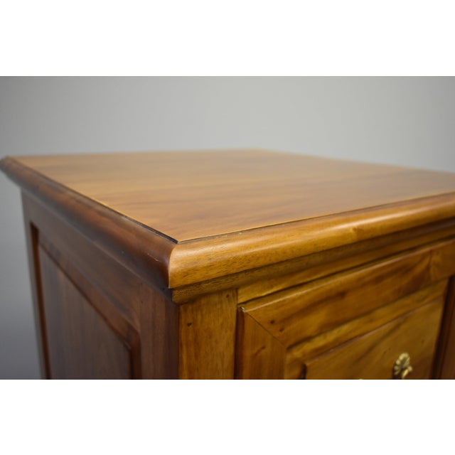 Wood Legacy 4 Drawer File Cabinet - Light Brown Walnut For Sale - Image 7 of 10