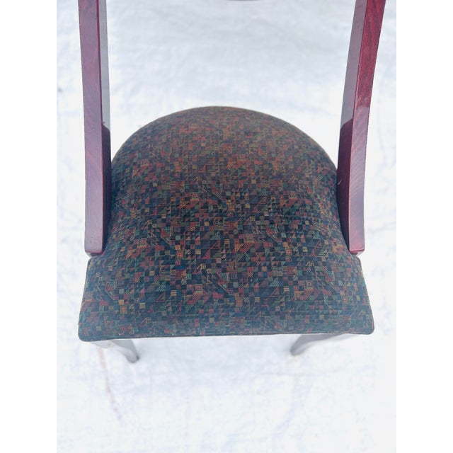 Brown Contemporary Hollywood Recency Style Lacquered Wood Italian Attributed to Pietro Costantini Chair For Sale - Image 8 of 9