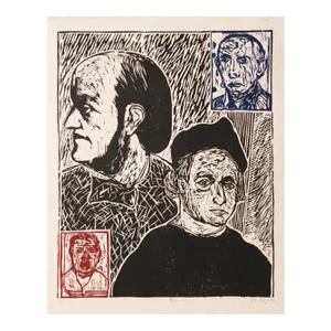 Italo Scanga, Musicians, Woodcut