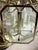 Vintage Brass & Glass Starburst Chandelier 16" Hanging Ceiling Light Fixture For Sale - Image 4 of 13