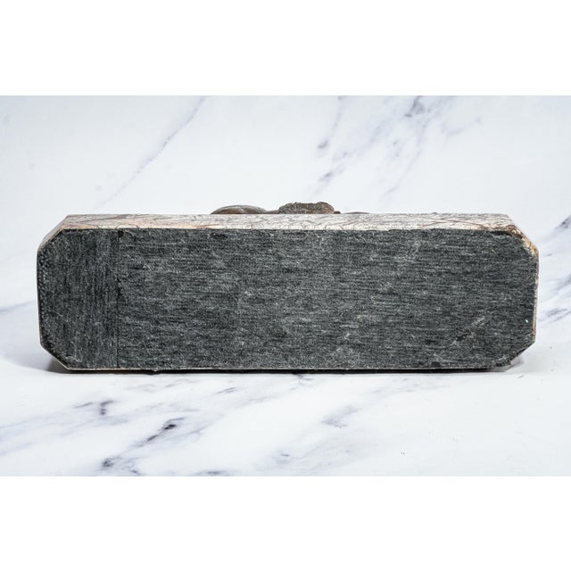 Finely Cast Vintage Bronze Jumping Horse Statue Sculpture Marble Base Equestrian For Sale - Image 14 of 14