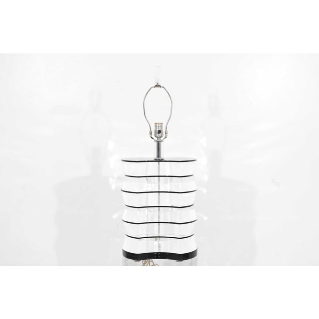 Plastic Lucite and Acrylic Table Lamp by Clear-Lite For Sale - Image 7 of 9