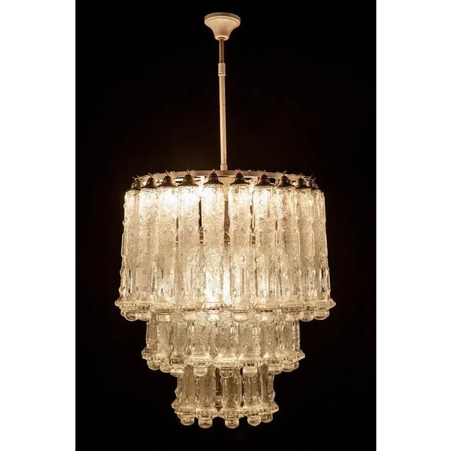 Murano Art Glass Chandelier by Aureliano Toso, 1950 For Sale - Image 10 of 17