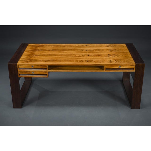 Vintage Rosewood Executive Desk, 1960 For Sale - Image 4 of 17