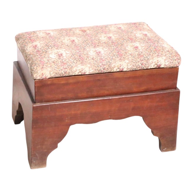 Antique American Footstool C 19th C. For Sale - Image 9 of 16