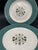 English Vintage Homer Laughlin Dinner Plates Persian Garden Cavalier Eggshell Platinum - Set of 5 For Sale - Image 3 of 6
