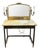 Mid 20th Century Hollywood Regency Brass and Onyx Dressing Table With Candelabra Mirror For Sale