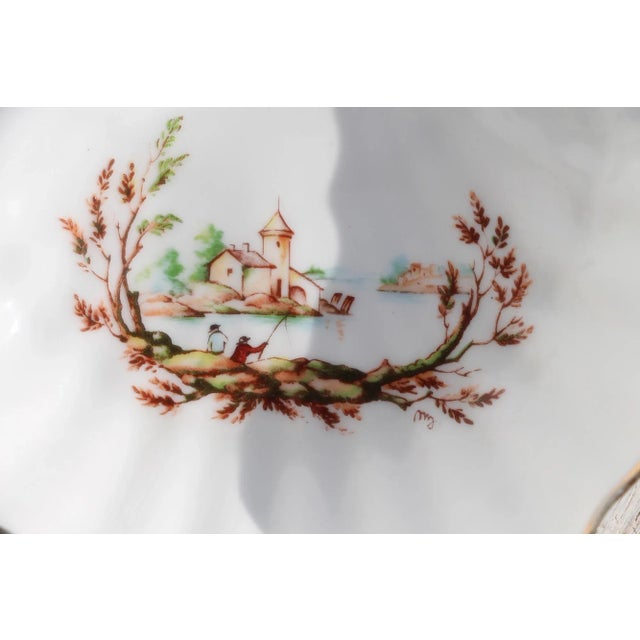 19th Century French Shell-Shaped Soap Dish, Hand-Painted and Signed Circa: 19th Century. Country: France. Material:...