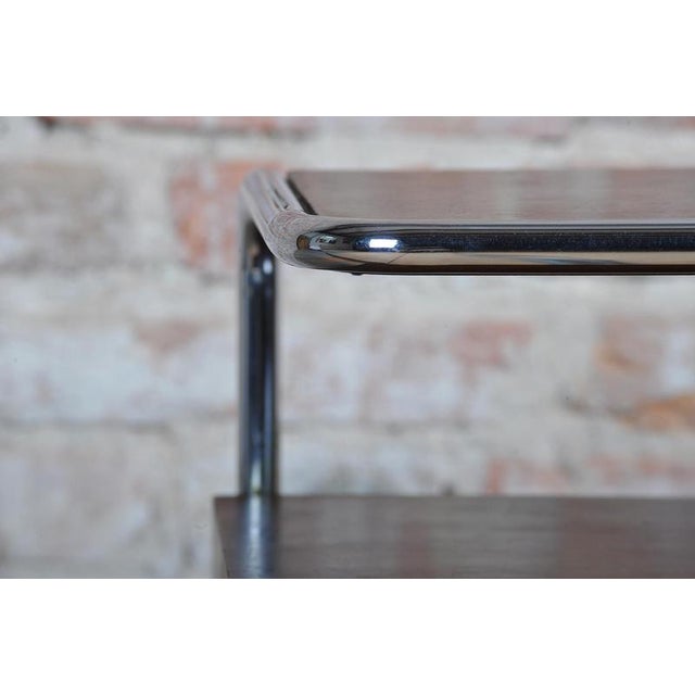 Czech Bauhaus Beech, Maple and Chrome Bedside Tables, 1930s, Set of 2 For Sale - Image 6 of 15